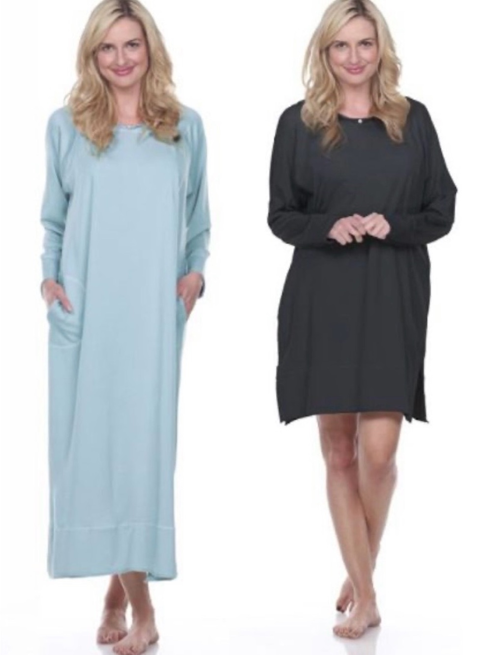 Urban MuuMuu Gray Long Sleeve Lounge Dress - one of Oprah’s Favorite Things!